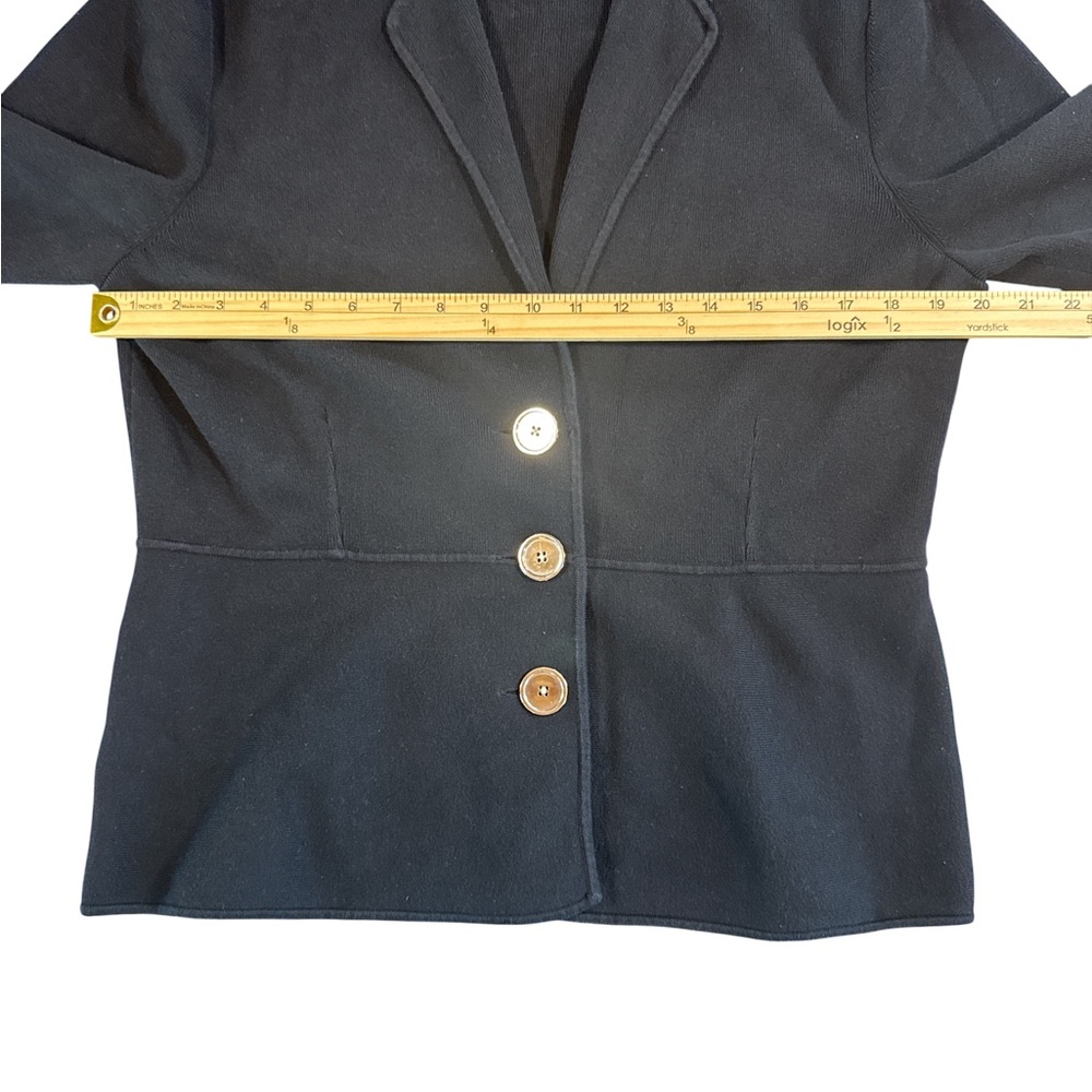 Jones New York Women's Black Jacket with Silver Buttons Size XL - Picture 3 of 6